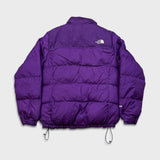 The North Face Jacket Womens Large Purple 700 Nuptse Down Full Zip Puffer Bomber