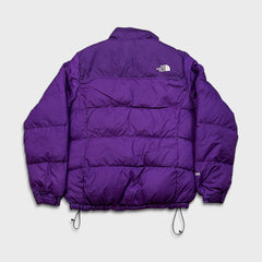 The North Face Jacket Womens Large Purple 700 Nuptse Down Full Zip Puffer Bomber