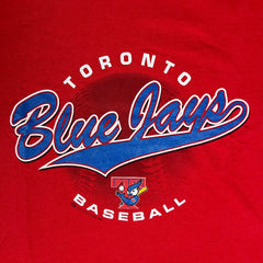 Vintage 2003 Bulletin Toronto Blue Jays T Shirt Mens XL Red MLB Baseball Tee