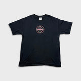 Vintage Y2K West Coast Choppers T Shirt Mens Large Black Double Side Cross Biker Tee