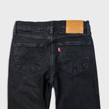 Levi's 514 Jeans Mens 28x30 Black Slim Straight Faded Dark Wash Stretch Denim Pants
