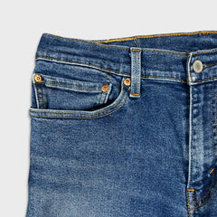 Levi's 511 Jean Mens 34x32 Blue Slim Fit Mid Rise Medium Wash Stretch Denim Pants