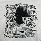 Vintage 2009 Notorious BIG T Shirt Mens XL White 10 Commandments Rap Tee