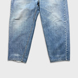 Vintage 90s Levi's 550 Jeans Men 36x27 Blue Relaxed Fit Tapered Leg Faded Denim Pants