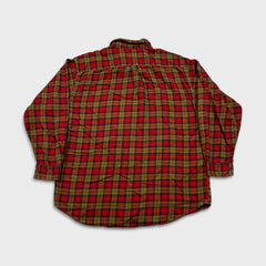 Vintage 90s Polo Jeans Co Ralph Lauren Shirt Mens Large Red Plaid Flannel