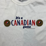Vintage Y2K Molson Canadian Team Canada T Shirt Mens XL White NHL Hockey Tee