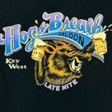 Vintage 90s Hoggs Breath Saloon T Shirt Mens XL Black USA Double Sided Beer Tee