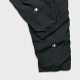 Vintage Y2K Champion Track Pants Mens 2XL Black C Logo Authentic Tear Away Relaxed