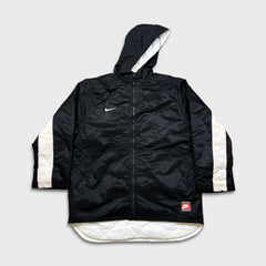 Vintage 90s Nike Sportswear Jacket Mens XL Black Swoosh Full Zip Outdoor