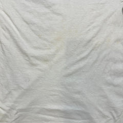 Vintage 80s Blank T Shirt Mens Medium White Single Stitch Basic Short Sleeve Tee