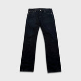 Levi's 501 Jeans Mens 36x36 Black Original Straight Leg Dark Wash Denim Pants
