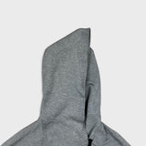 Nike Tech Fleece Hoodie Womens Medium Gray Swoosh Full Zip Cap Sweater