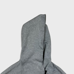 Nike Tech Fleece Hoodie Womens Medium Gray Swoosh Full Zip Cap Sweater