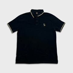 October's Very Own Polo Shirt Mens Large Black Classic OVO Owl Short Sleeve