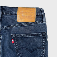 Levi's 511 Jean Mens 30x26 Blue Slim Fit Mid Rise Dark Wash Stretch Denim Pants