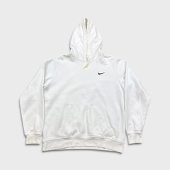 Nike Sportswear Hoodie Mens XL White Swoosh Pullover Hooded Sweater