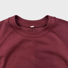 Lululemon AirWrap Modal Crew Womens Size 6 Red Cropped Sweatshirt Pullover