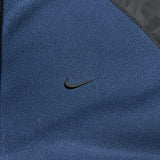 Vintage Y2K Nike Fit Therma Fleece Mens Medium Blue Swoosh Sportswear Full Zip Outdoor Jacket