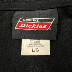Dickies Genuine Jacket Mens Large Black Lined Workwear Hooded Windbreaker