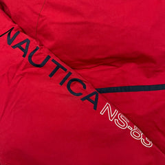 Nautica Jacket Mens XL Red NS-83 Reverisble Puffer Down Full Zip Outdoor Coat