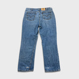 Vintage 90s Levi's Jeans Mens 38x30 Blue Relaxed Fit Light Wash Orange Tab Denim Pants