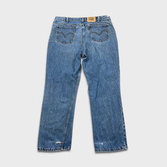 Vintage 90s Levi's Jeans Mens 38x30 Blue Relaxed Fit Light Wash Orange Tab Denim Pants