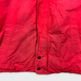 Vintage 90s Nautica Jacket Mens Large Red Full Zip Bomber Down Heavy Coat