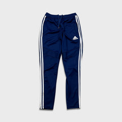 Adidas Track Pants Mens Small Blue Essentials 3 Stripe Training Athletic Jogger