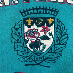 Vintage 80s Universite de Paris Sweatshirt Mens Large Blue USA Collegiate Pullover