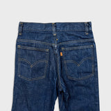 Vintage 80s Levi's 684 Jeans Mens 28x32 Blue Big Bells Bell Bottoms Dark Wash Orange Tab Denim Pants