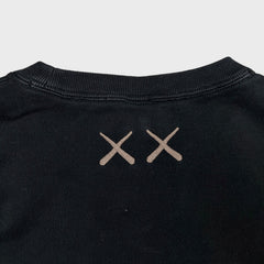 FW23 KAWS x Uniqlo Companion Sweatshirt Mens Large Black Pullover