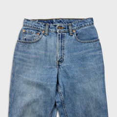 Vintage 90s Levi's 550 Jeans Men 27x32 Blue Relaxed Fit Tapered Leg Medium Wash Pants