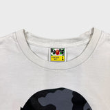 BAPE Camo Big Ape Head Tee Mens Large White A Bathing Ape Graphic T Shirt