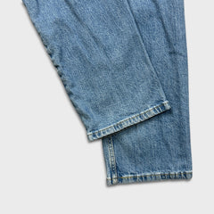 Levi's 551 Z Jeans Mens 30x32 Blue Straight Fit Light Wash Embroidered Logo Denim Pants