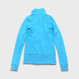 Lululemon Nice Asana Track Top Womens Size 4 Blue Full Zip Yoga Athletic Sweatshirt