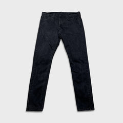 Levi's 512 Jeans Mens 36x32 Black Slim Taper Leg Dark Wash Mid Rise Stretch Denim Pants