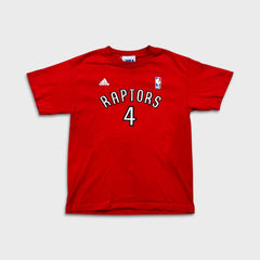 Adidas Chris Bosh Toronto Raptors #4 NBA T Shirt Mens Small Red Basketball Tee