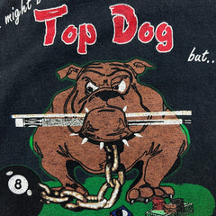Vintage 90s Dead Stroke Billiards T Shirt Mens XL Black Top Dog I Own The Kennel Tee
