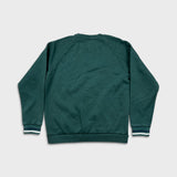 Adidas Originals Sweatshirt Mens Medium Green Crest Logo Pullover Crewneck