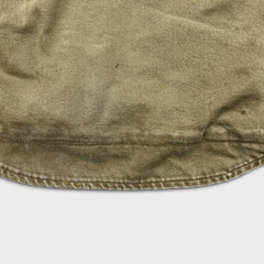 Vintage 90s Carhartt Vest Jacket Mens Small Beige Distressed Workwear USA Canvas