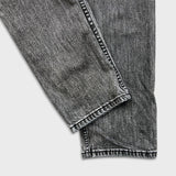 Levi's 502 Jeans Mens 34x30 Grey Regular Taper Fit Stretch Stone Wash Fade Denim Pants