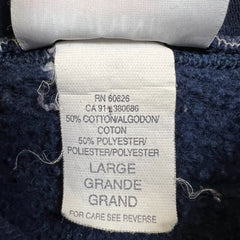 Vintage 90s Christmas Winter Sweatshirt Mens Large Blue USA Animal Pullover