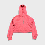 Lululemon Scuba Oversized 1/2 Zip Hoodie Womens XS Pink Hooded Sweater