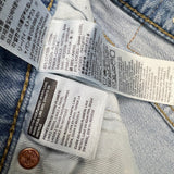 Levi's 502 Jeans Mens 33x34 Blue Regular Taper Fit Stretch Light Wash Denim Pants