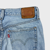 Levi's 501 S Jeans Womens 27x28 Blue Skinny Fit Slim Taper Leg Light Wash Denim Pants