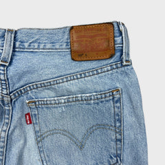 Levi's 501 S Jeans Womens 27x28 Blue Skinny Fit Slim Taper Leg Light Wash Denim Pants
