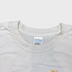 Vintage 90s Canadian Postal Challenge T Shirt Mens Large White Faded Graphic Tee