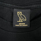 October's Very Own x Toronto Raptors T Shirt Mens Medium Black OVO Basketball Tee