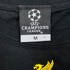 2019 Liverpool FC T Shirt Mens Medium Black Champions League Final Soccer Tee