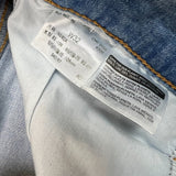 Levi's Wedgie Skinny Jeans Womens 32x26 Blue Light Wash Thrashed High Rise Denim Pants